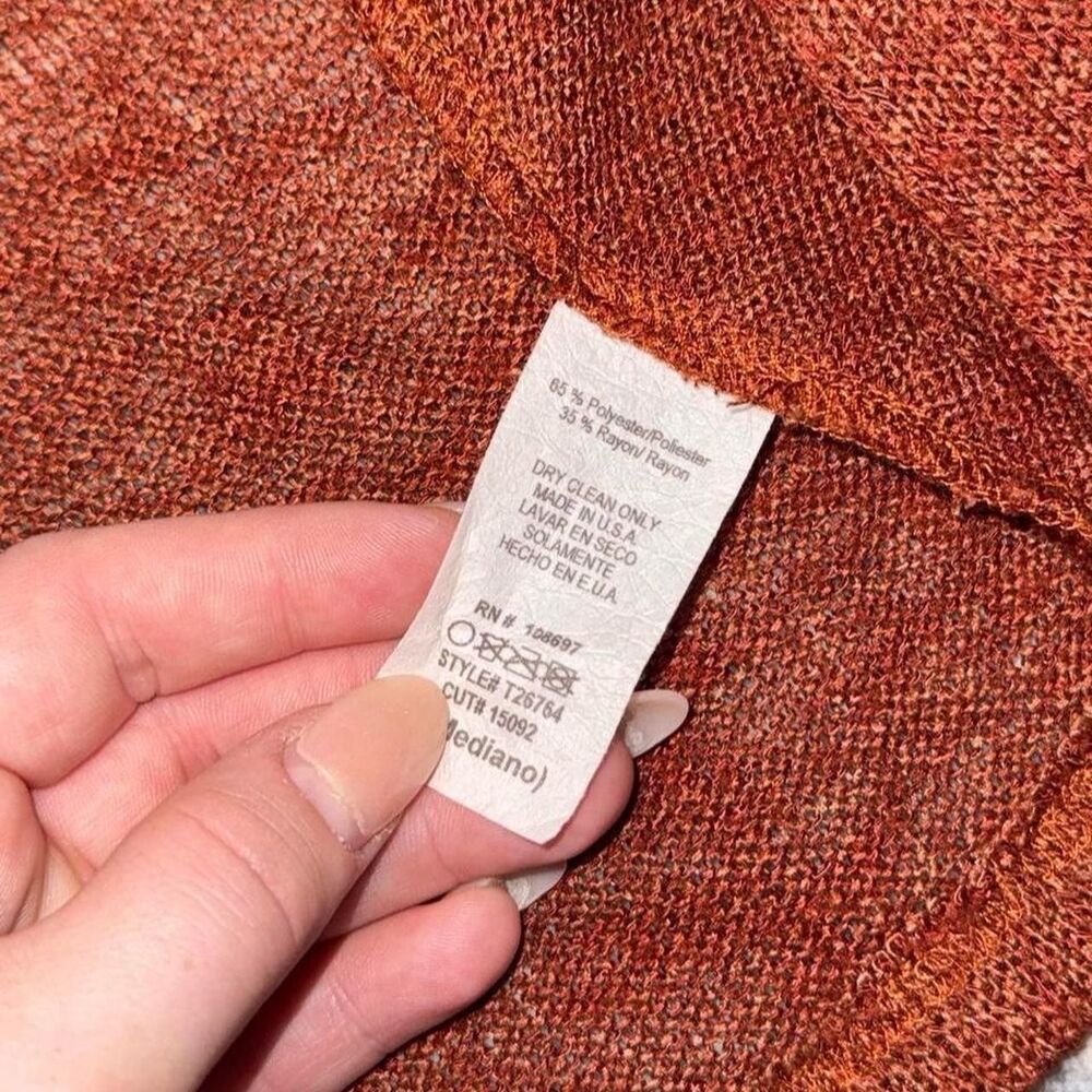 Burnt Orange Forever 21 Lightweight Cardigan, Size Medium - Picture 6 of 7